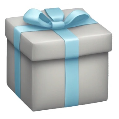 Pastel blue grey parcel sticker