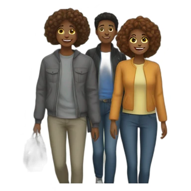 friend group outing sticker