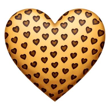 a leapord cheetah print heart sticker