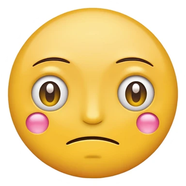 two emojis not happy stuck together no pink cheeks only two  sticker