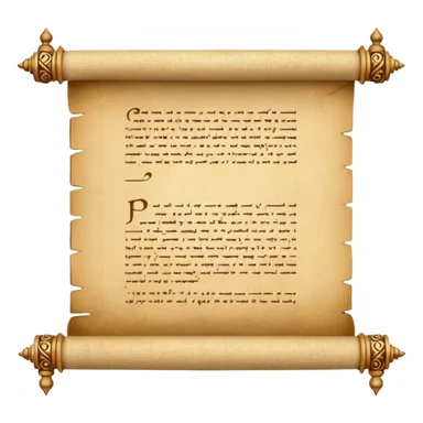 stylish papyrus scroll sticker