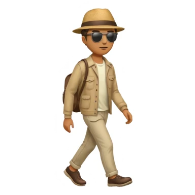 Man on the road  sticker