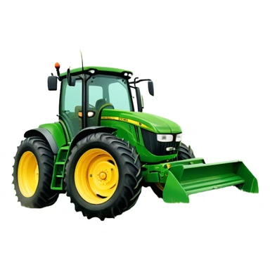 Howard EHD 180 (2019) – Cinematic-realistic John Deere 6155M tractor towing a Howard EHD 180 slasher, its green and yellow frame cutting through thick overgrown paddocks. The bright orange slasher spins rapidly, clearing a wide path of grass as birds scatter into the air sticker