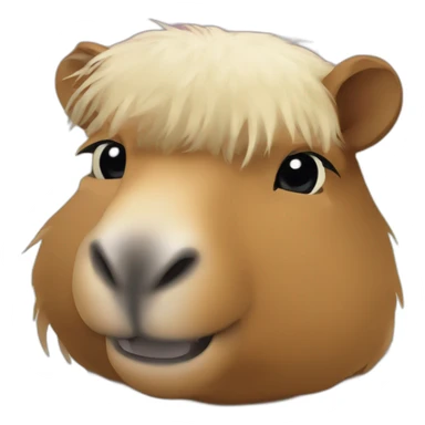 cheval sur capybara sticker