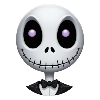 Jack skellington with heart eyes sticker