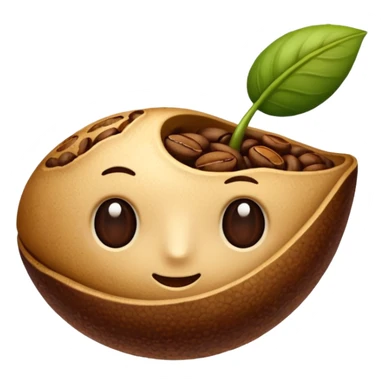 one piece of coffee seed sticker