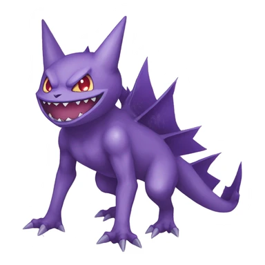  Gengar-Sableye-Genesect-Gliscor-Noibat-Fakemon Full body sticker
