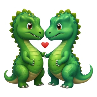 Dinosaur kisses sticker