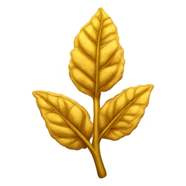 Golden tobacco plant sticker