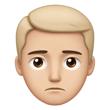 Expression of disappointment and disapproval but doesn’t want to show it sticker