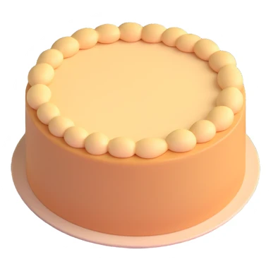 bare circular cake dough, no frosting, no fruit, no decorations, simple and plain sticker