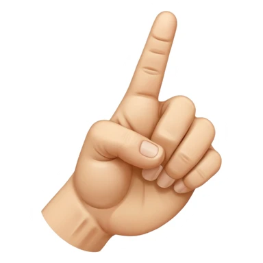 Create an emoji of a right hand. The thumb and middle finger of the right hand are pressed together, with the index finger positioned between them. The remaining fingers are curled into a fist. Add motion lines around the emoji to indicate a downward hand movement. sticker
