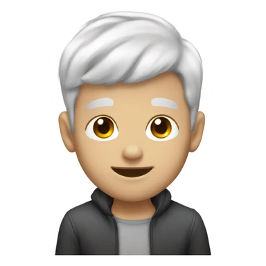 Gay kiss mature white with grey hair young white with black hair  sticker