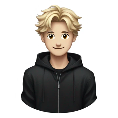 Felix Stray Kids with black  sticker