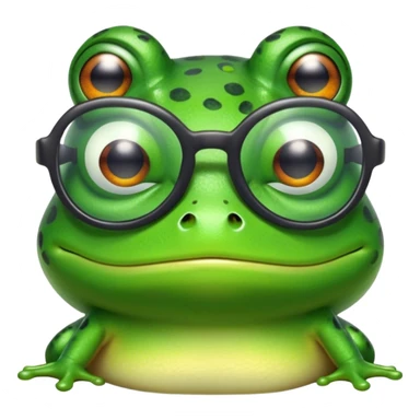 Hyperpigmentation meme frog with cool glasses sticker