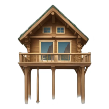 A cabin for the Midi Needle in Chamonix sticker