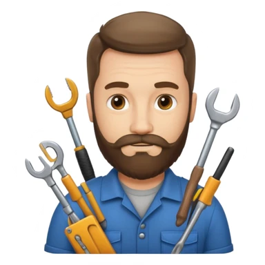 locksmith bearded sticker