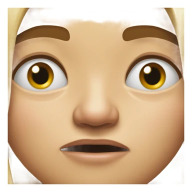 face biting finger nail  sticker