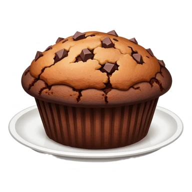A tray with chocolate muffin sticker