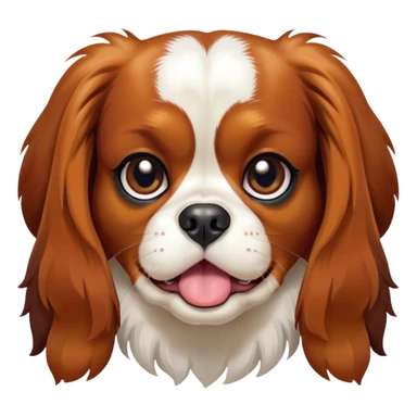 Cinematic Comical Tri-Colour Cavalier King Charles Spaniel Portrait Emoji, Head tilted dramatically with an exaggeratedly shocked or offended expression, short, silky tri-colour fur with bold black, white, and tan patches, wide, expressive brown eyes filled with exaggerated disbelief, Simplified yet hilariously expressive features, highly detailed, glowing with a slightly sassy glow, high shine, dramatic yet playful, stylized with an air of attitude, bright and endearing, soft glowing outline, capturing the essence of a sassy and over-the-top pup, so meme-worthy it feels like it could side-eye its way into internet fame instantly! sticker
