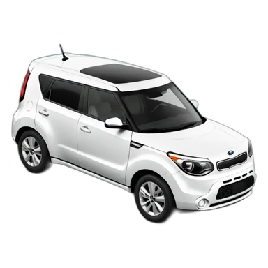 White Kia Soul sticker