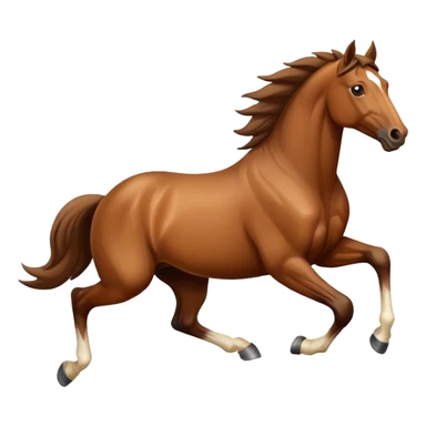 Horse running away sticker