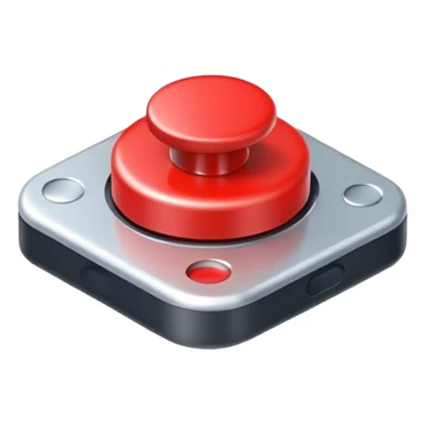 red button is pressed sticker