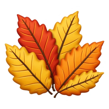 Decorative fall themed pillows shaped life leaves sticker