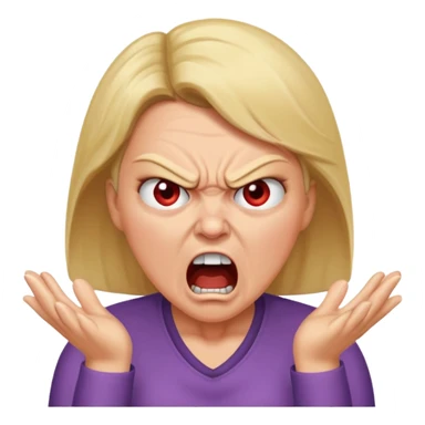 angry mom yelling sticker
