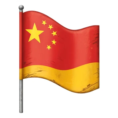 China Unknown flag sticker