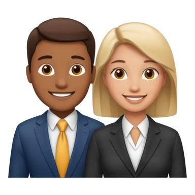 2 business people  sticker