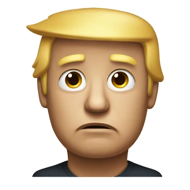 create donald trump looking really sad  sticker