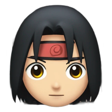 Itachi uchiha on a building  sticker