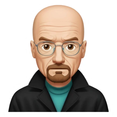 Walter white in coat  sticker