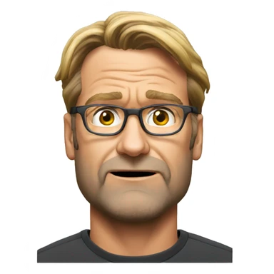 Klopp dizzy head sticker
