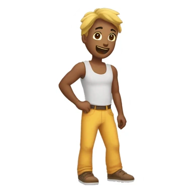 Chico diciendo que no con los brazos  sticker