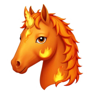 Happy fire horse emoji sad fire horse emoji worried fire horse emoji sticker