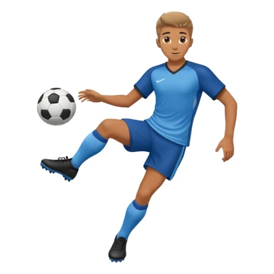 soccer player doing ball tricks sticker