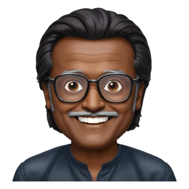 Rajinikanth baasha black cooling glass mass sticker