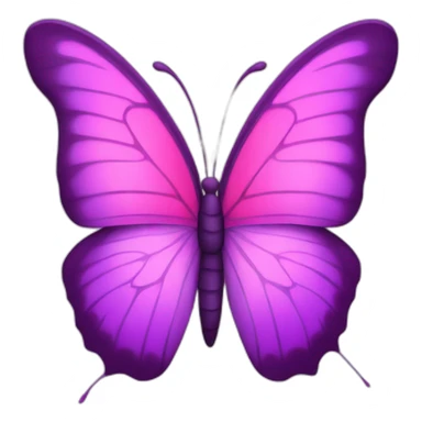 Purple and pink butterflies sticker