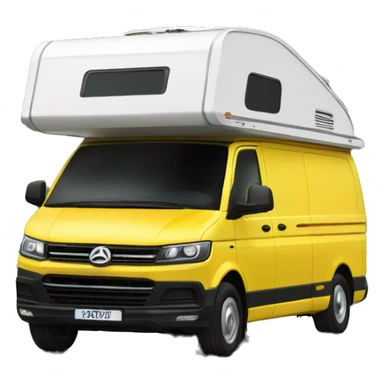 Yellow t5.1 transporter camper  sticker