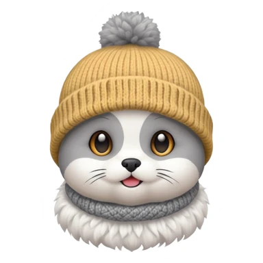 Winter Beanie Pet sticker