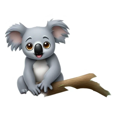 Un koala que camina de la mano de un oso panda mientras comen un helado y tienen una expresión contenta, están debajo de un árbol mientras llueve ￼ sticker