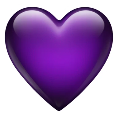 glass dark purple heart  sticker