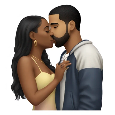 diddy kissing drake sticker