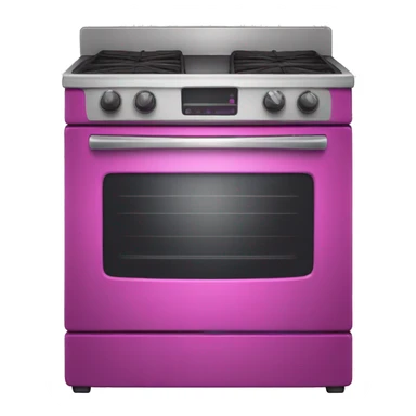 Realistic magenta oven isolated. sticker