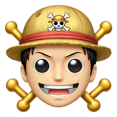 One piece anime logo sticker