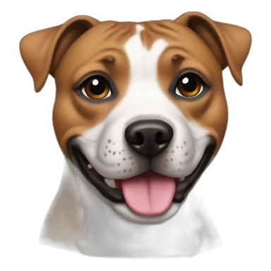 Staffie bringet sticker