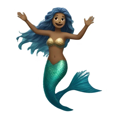merpeople: Underwater-dwelling beings with the upper body of a human and the lower body of a fish, known for their beautiful singing voices and protective nature. sticker