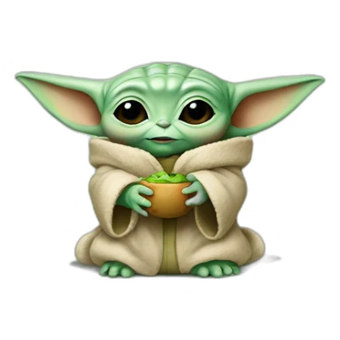 baby yoda shows sweet sticker